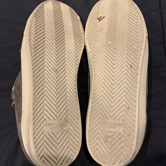 SAINT LAURENT Suede Soho Mens Court Classic Sneakers - Picture 5 of 7